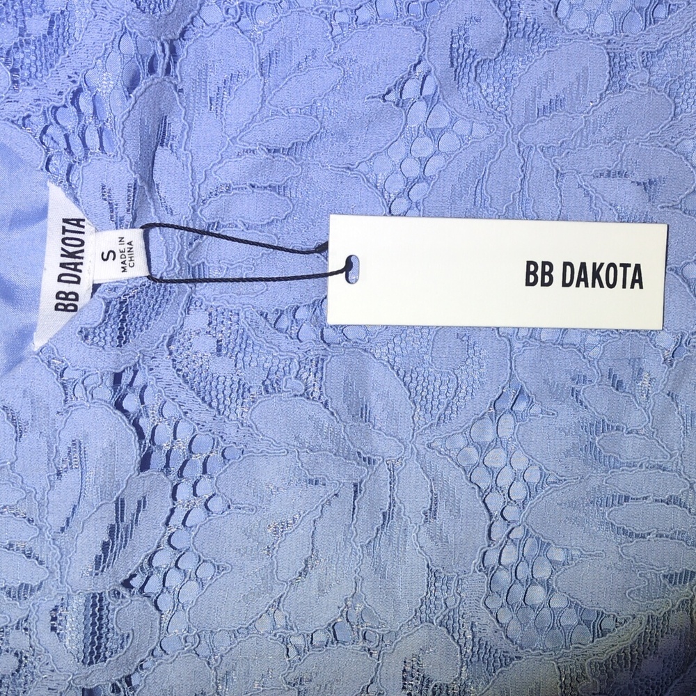 BB Dakota Blue Lace Dress - Picture 5 of 10